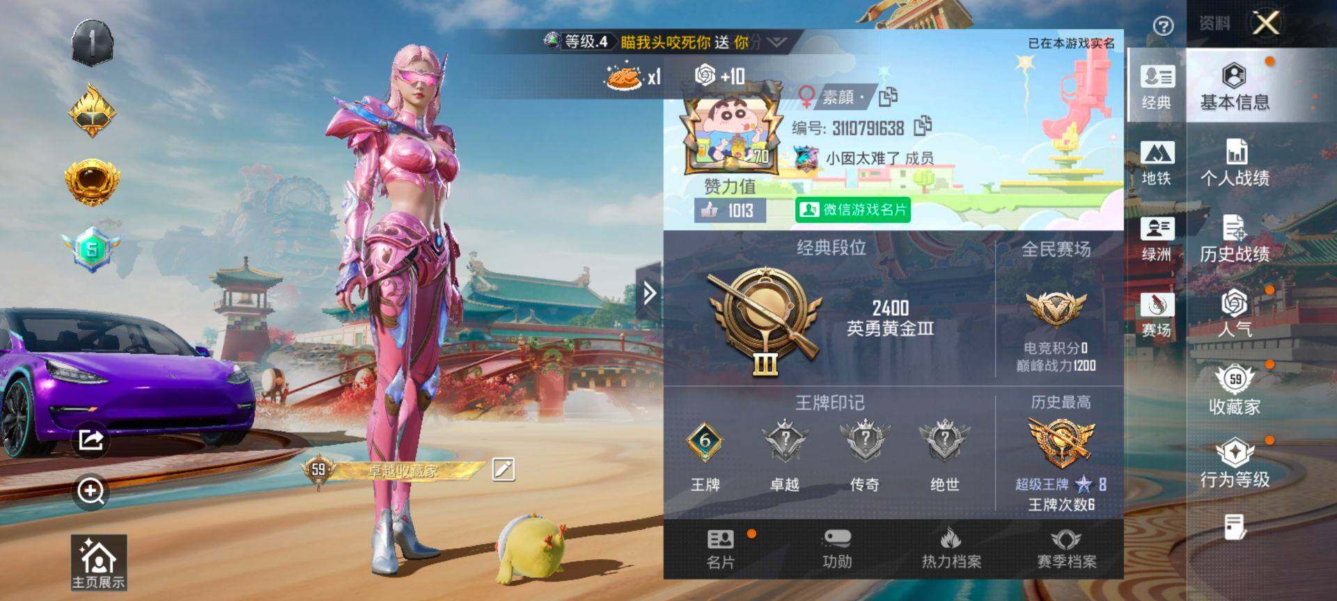 HPQM4176217和平精英账号详情图3