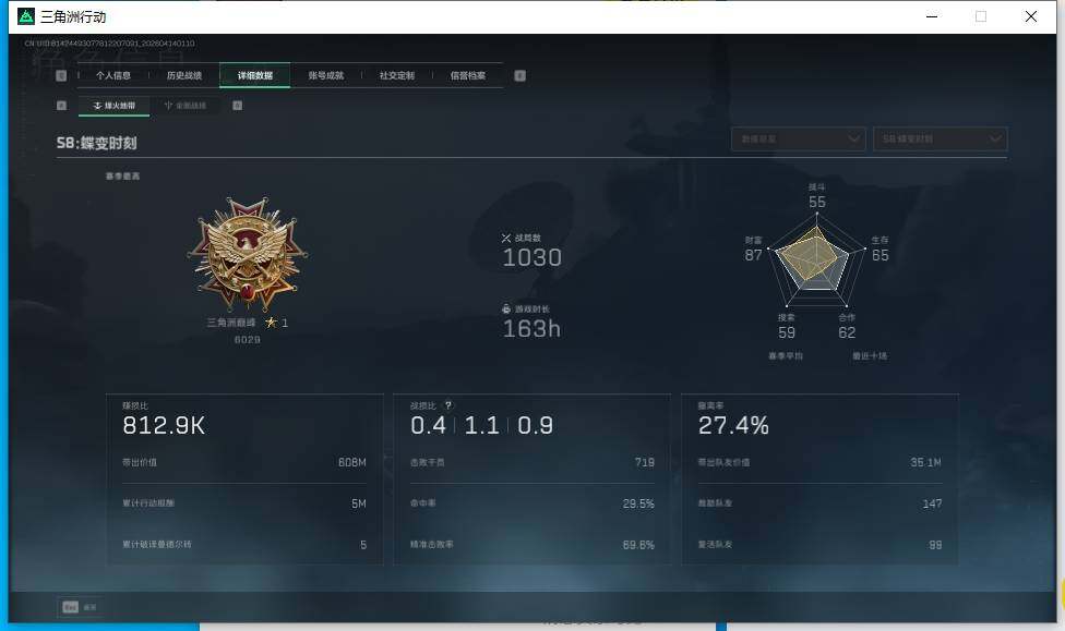 SJZEY498712三角洲行动账号详情图8