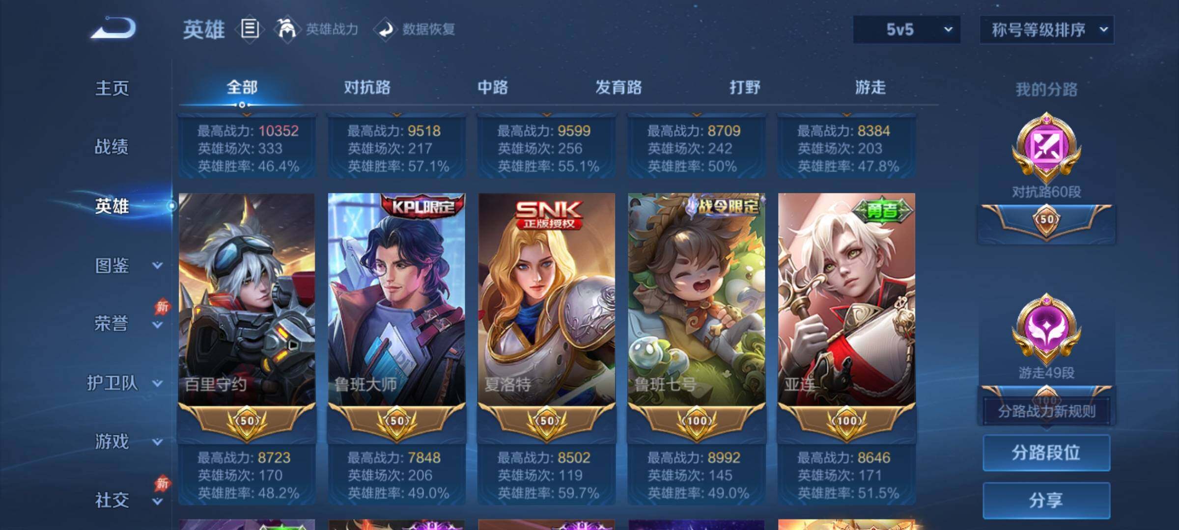 WZCMY4311886王者荣耀账号详情图5