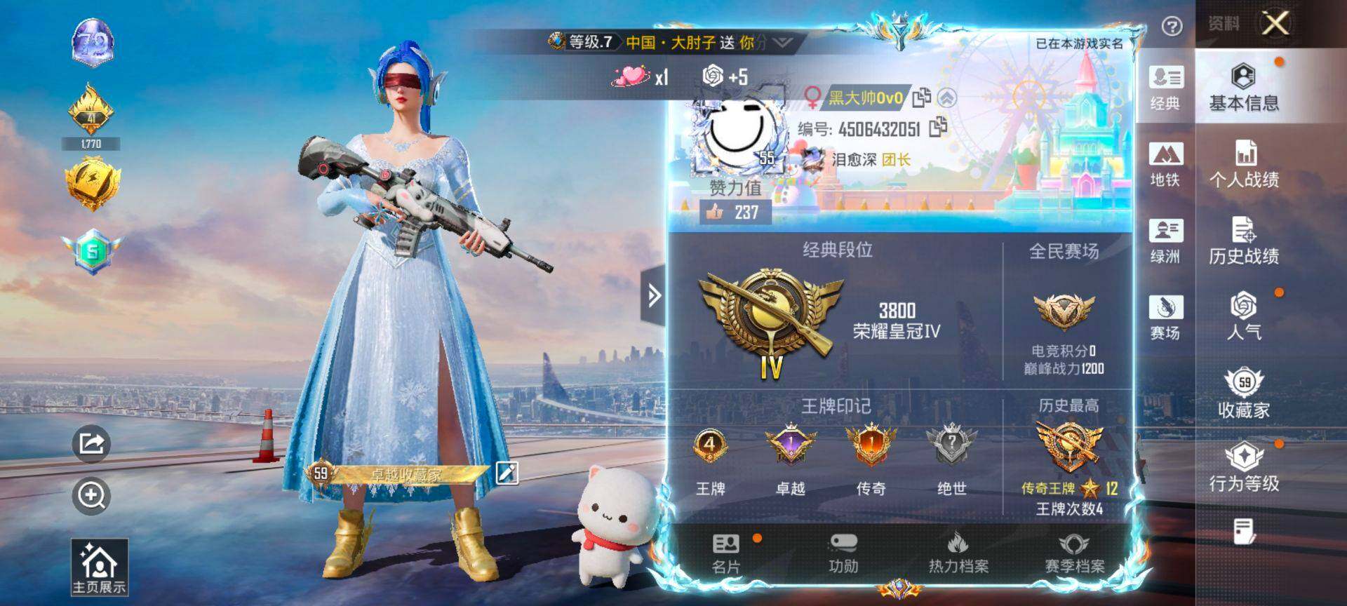 HPQM4176091和平精英账号详情图3