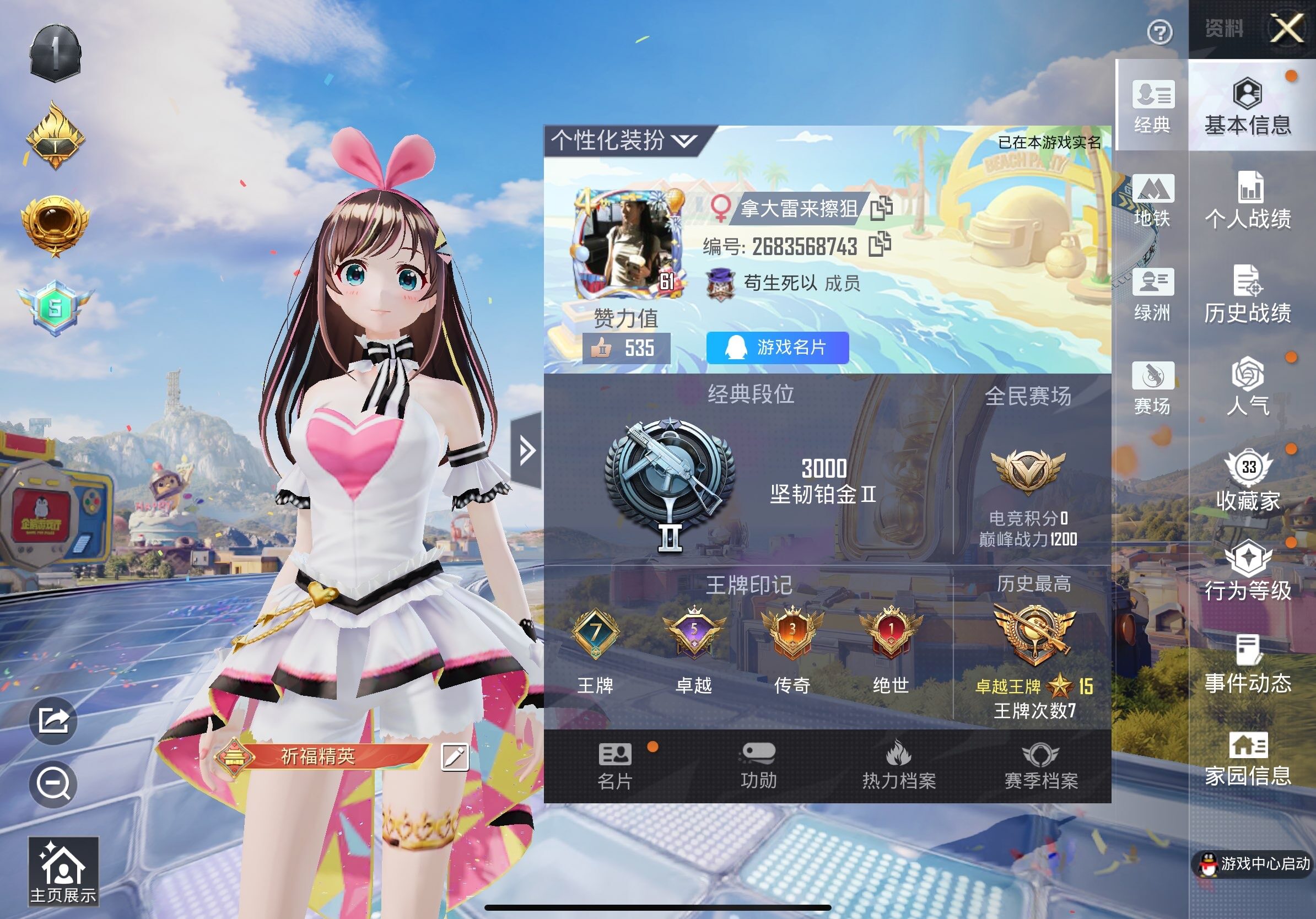 HPLX4175948和平精英账号详情图3