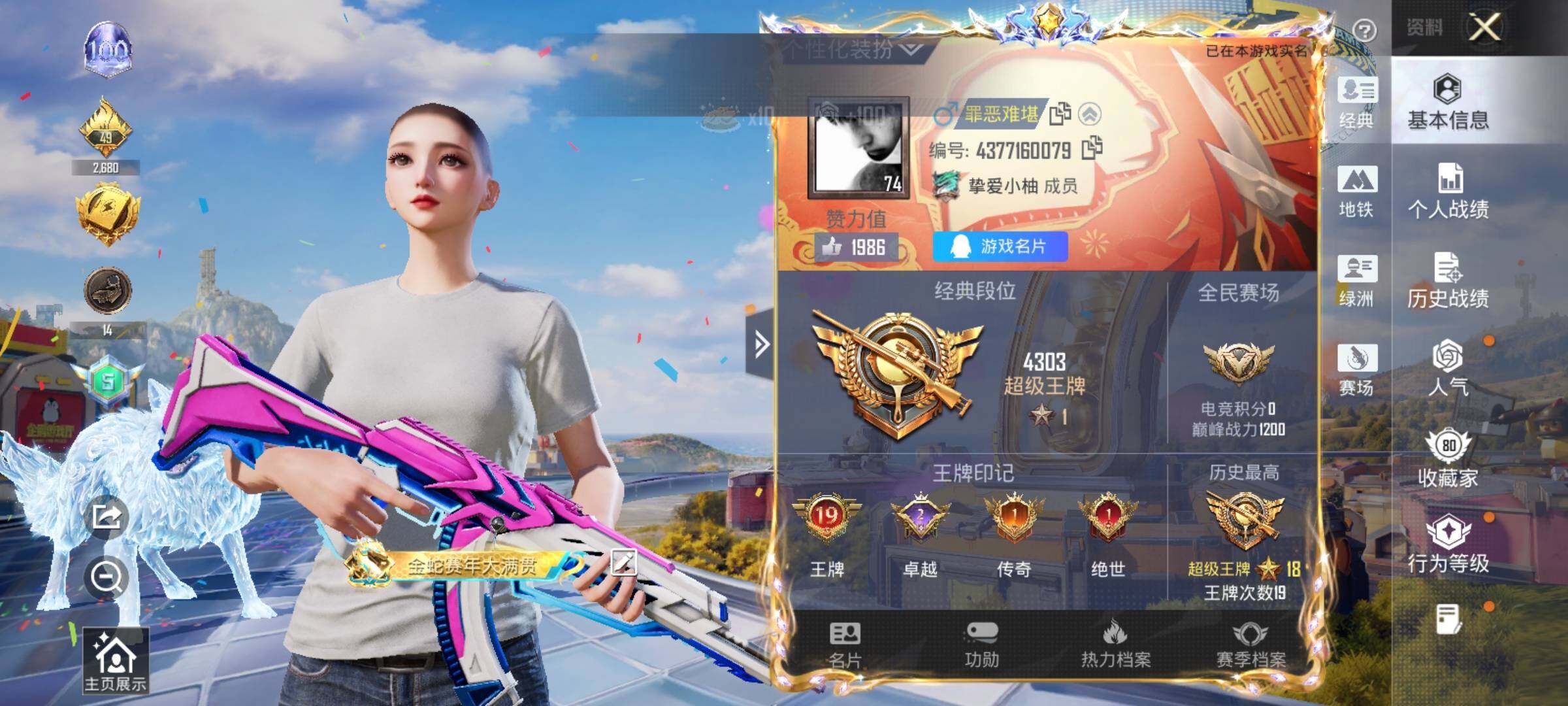 HPLE4175869和平精英账号详情图7