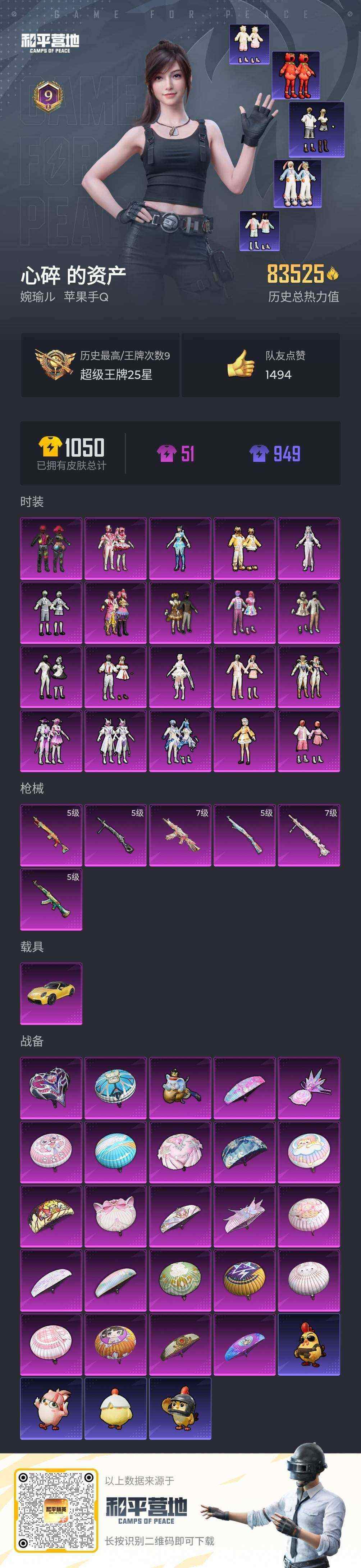 HPQM4176215和平精英账号详情图7