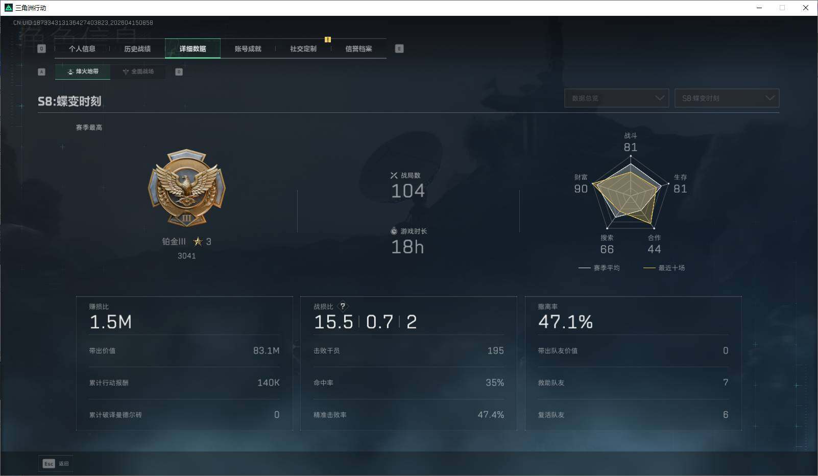 SJZEY499830三角洲行动账号详情图10