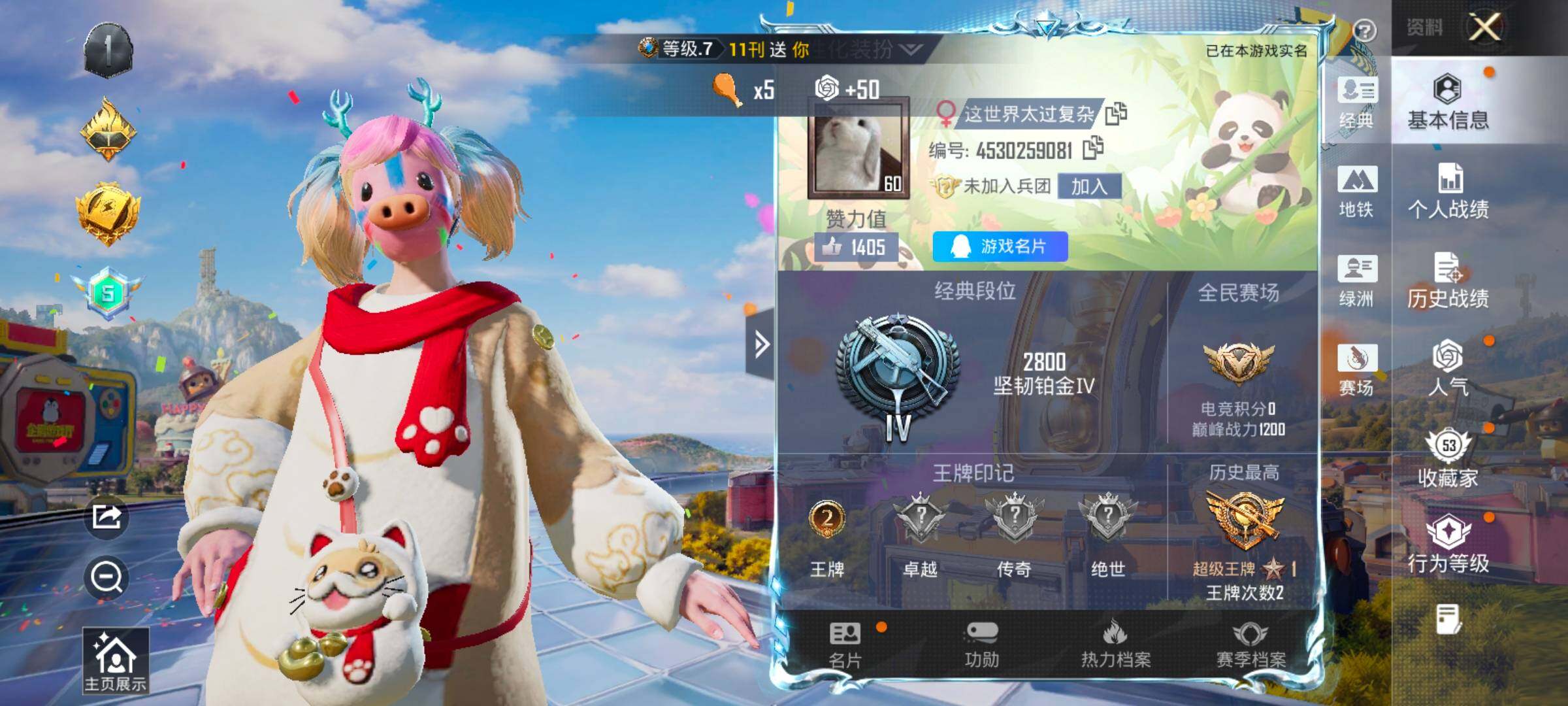 HPLX4178503和平精英账号详情图2