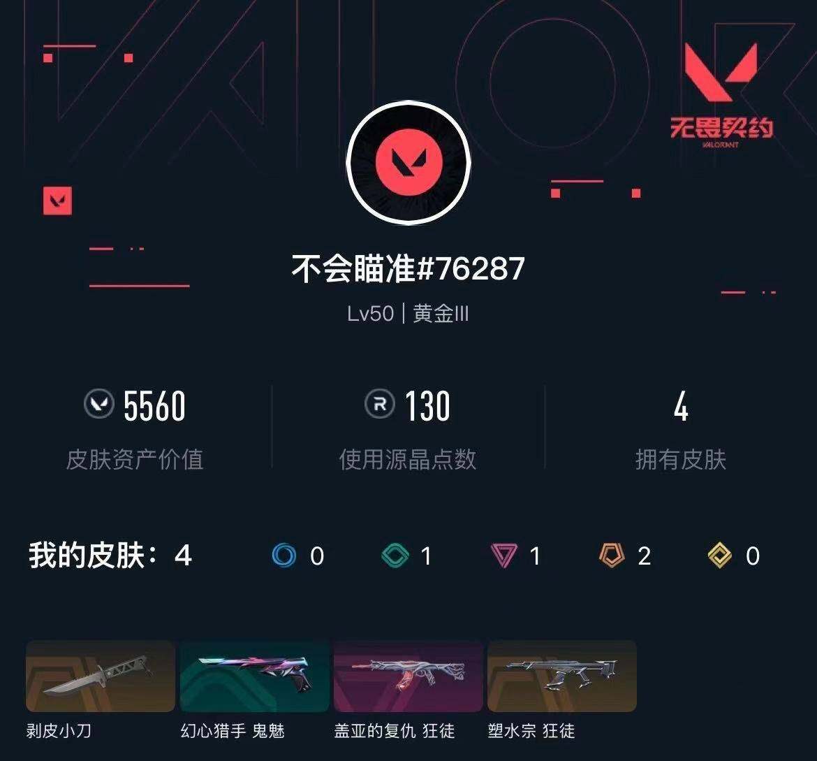 WWQXL431968无畏契约账号详情图3