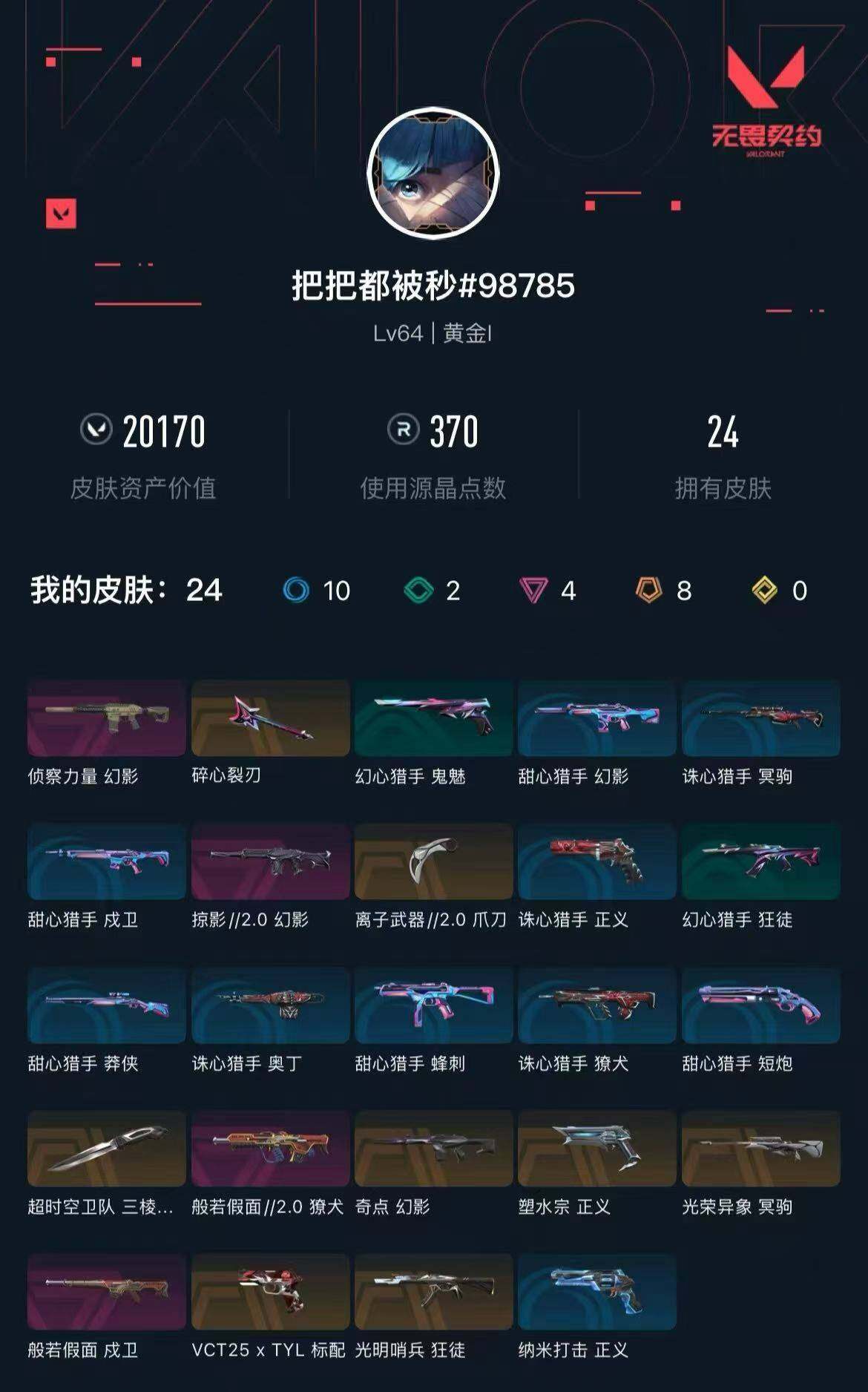 WWQXL432001无畏契约账号详情图4