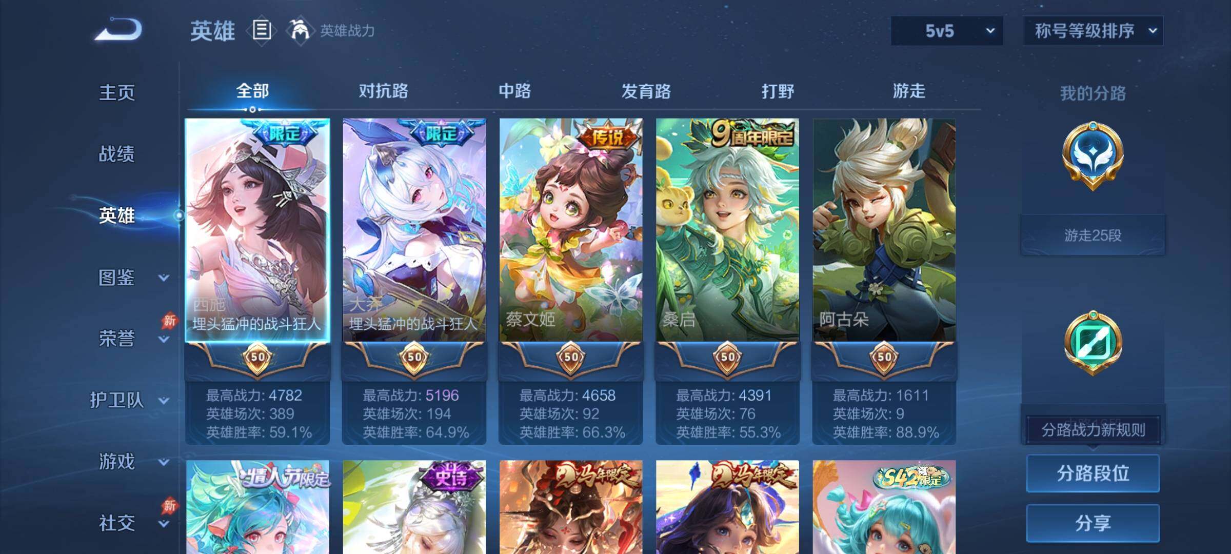 WZLX4315497王者荣耀账号详情图3