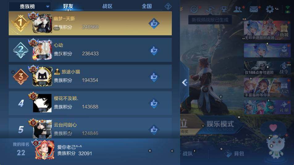 WZLX4313560王者荣耀账号详情图8