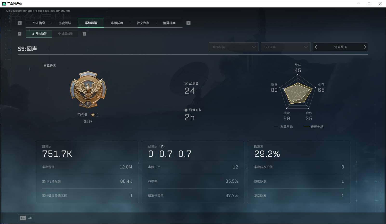 SJZEY4100411三角洲行动账号详情图5