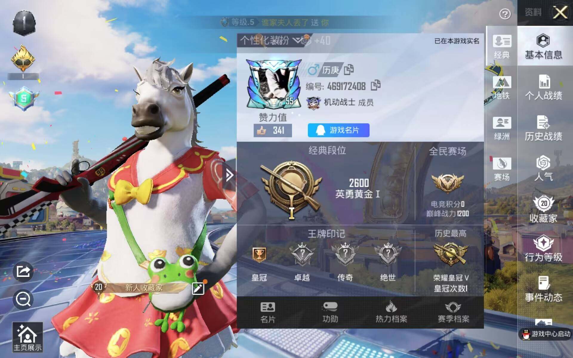 HPLX4189209和平精英账号详情图4