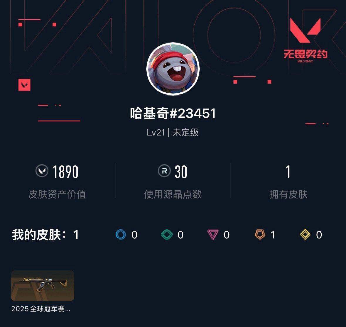 WWQXL432389无畏契约账号详情图3