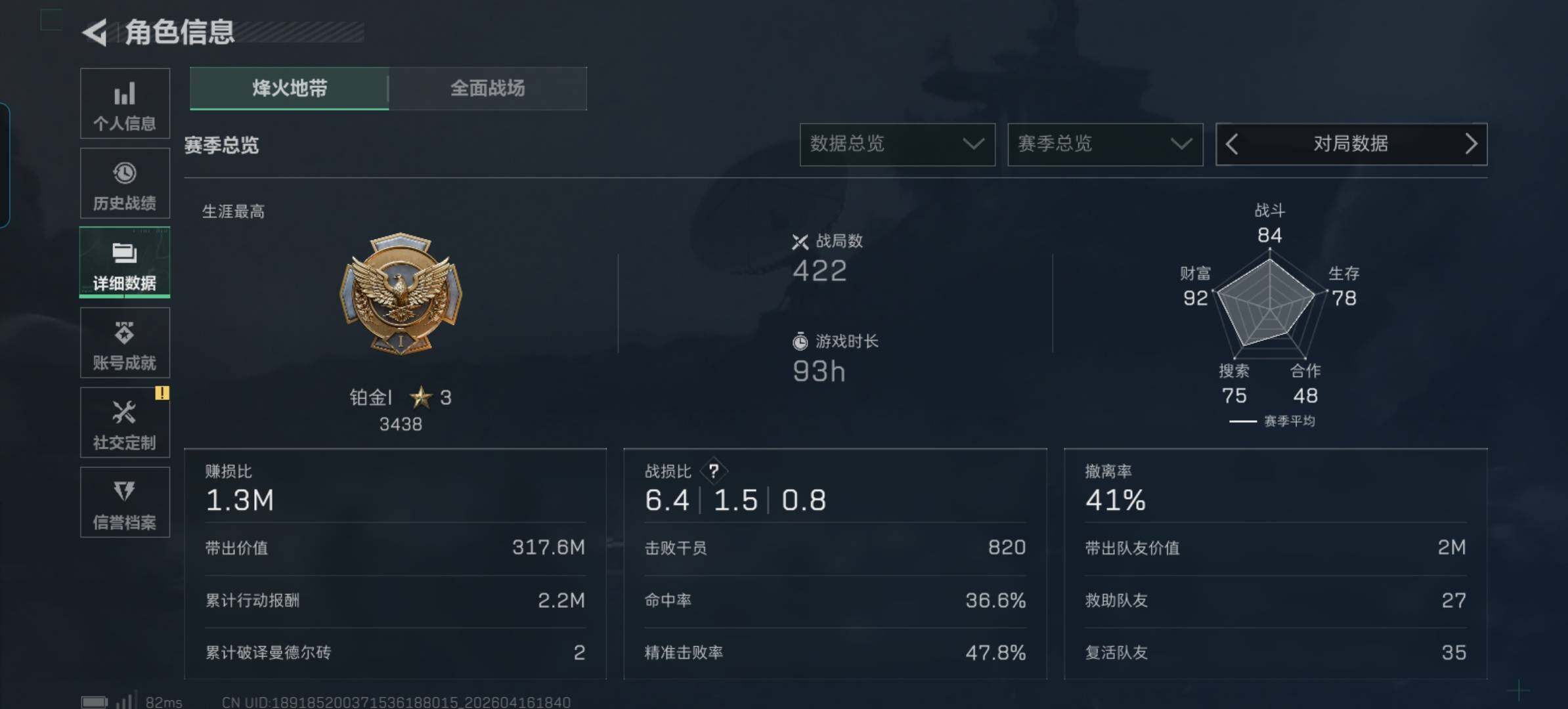 SJZQM4100502三角洲行动账号详情图5 SJZQM4100502三角洲行动账号详情图5