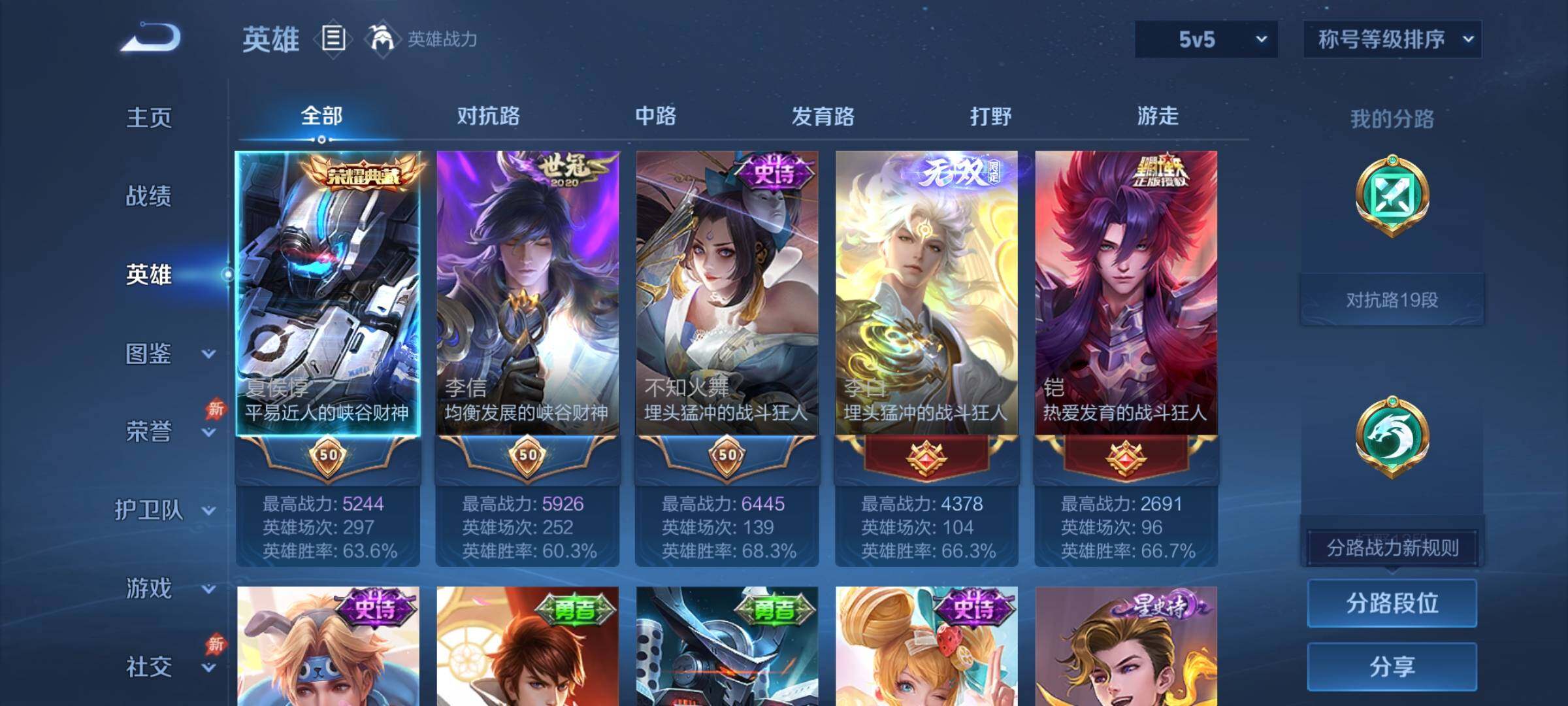 WZLX4315507王者荣耀账号详情图3