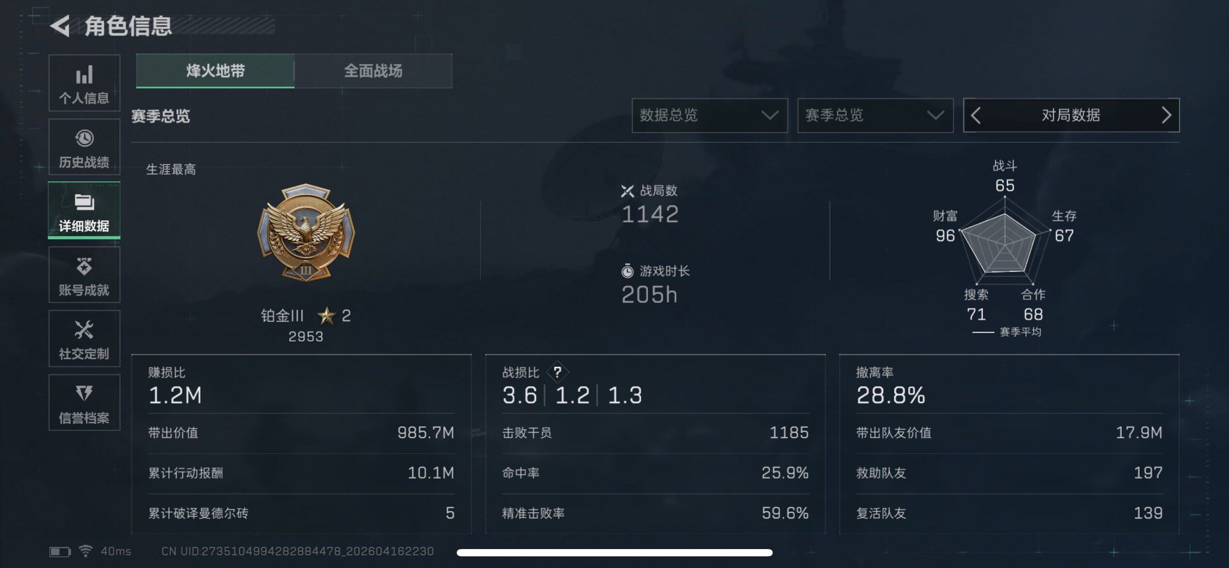 SJZEY4100802三角洲行动账号详情图5