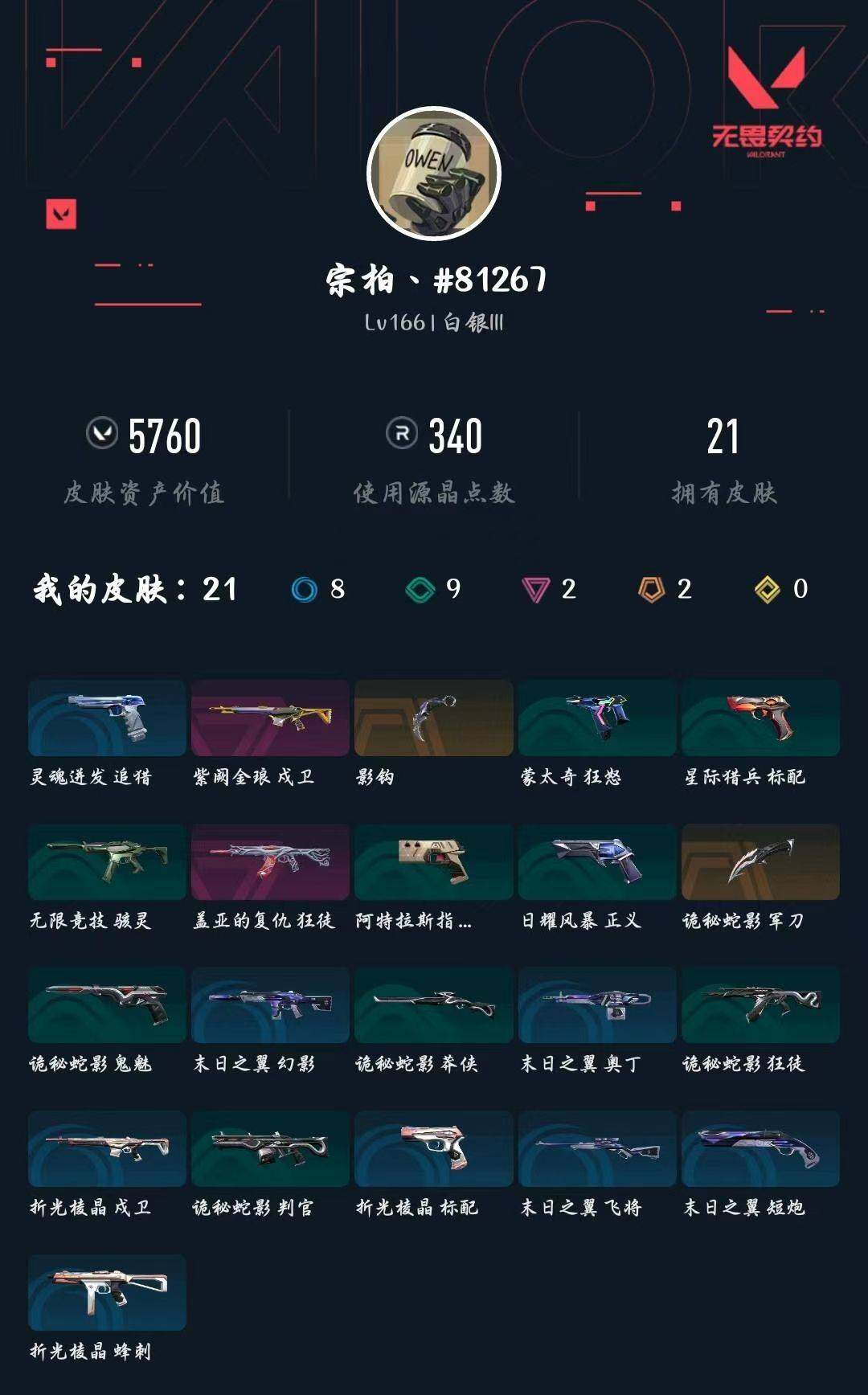 WWQXL432533无畏契约账号详情图4