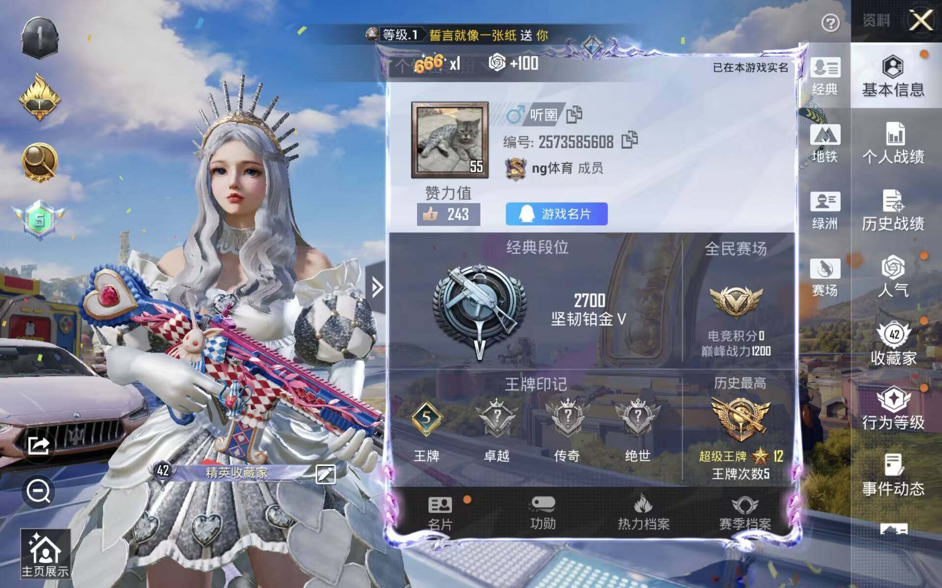 HPLX4190331和平精英账号详情图4