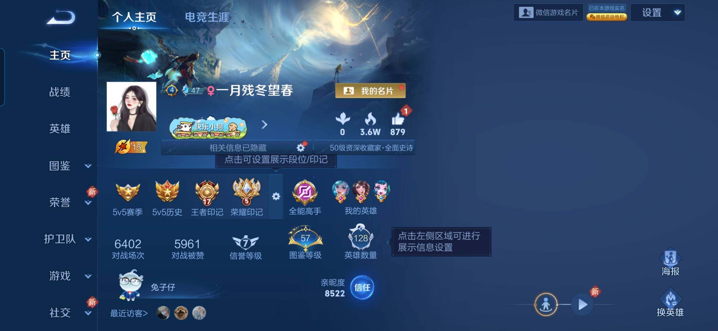 WZDN4315566王者荣耀账号详情图3