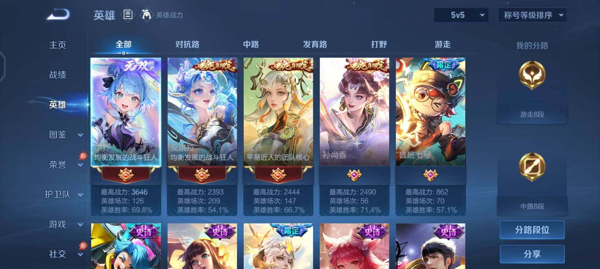 WZLX4323494王者荣耀账号详情图5