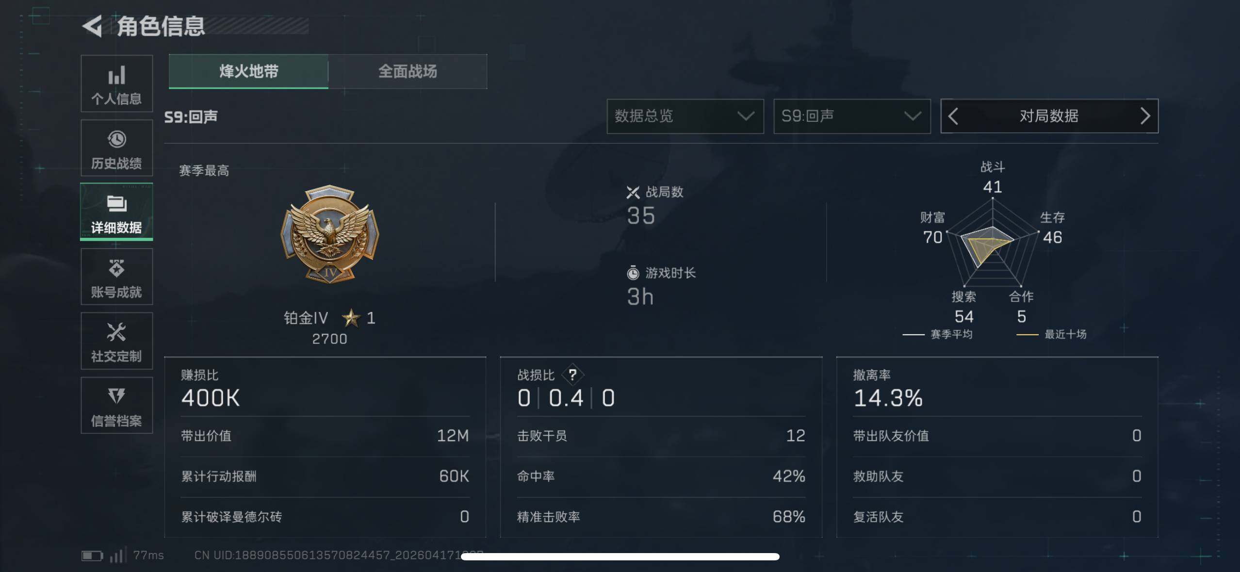 SJZEY4101076三角洲行动账号详情图10