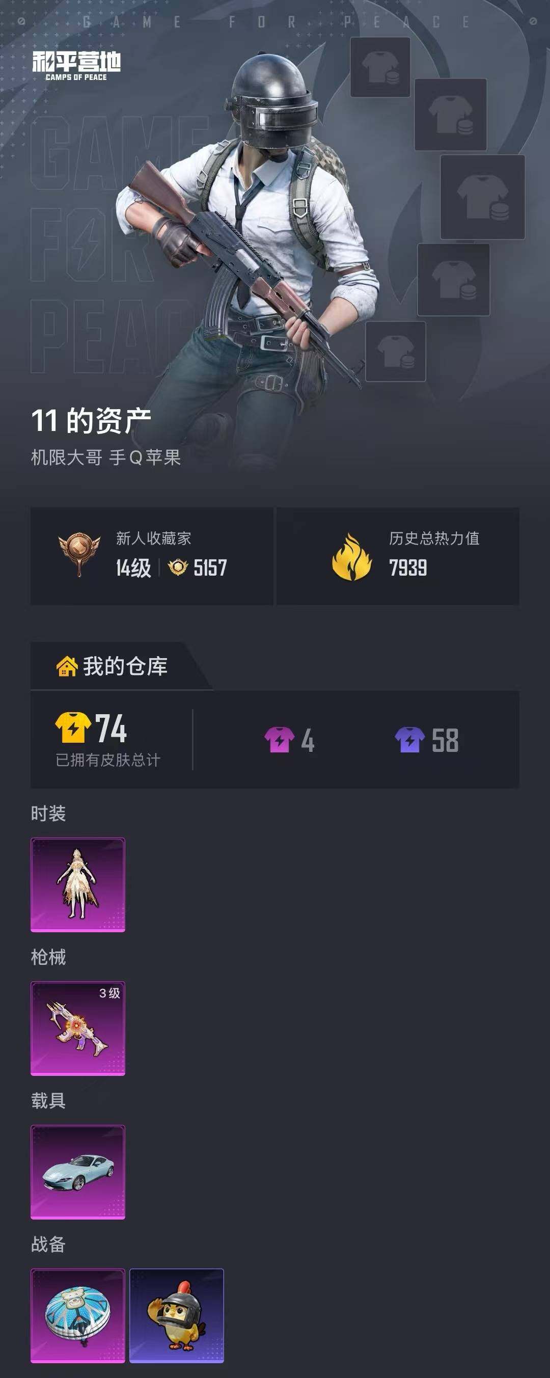 HPEY4180582和平精英账号详情图15