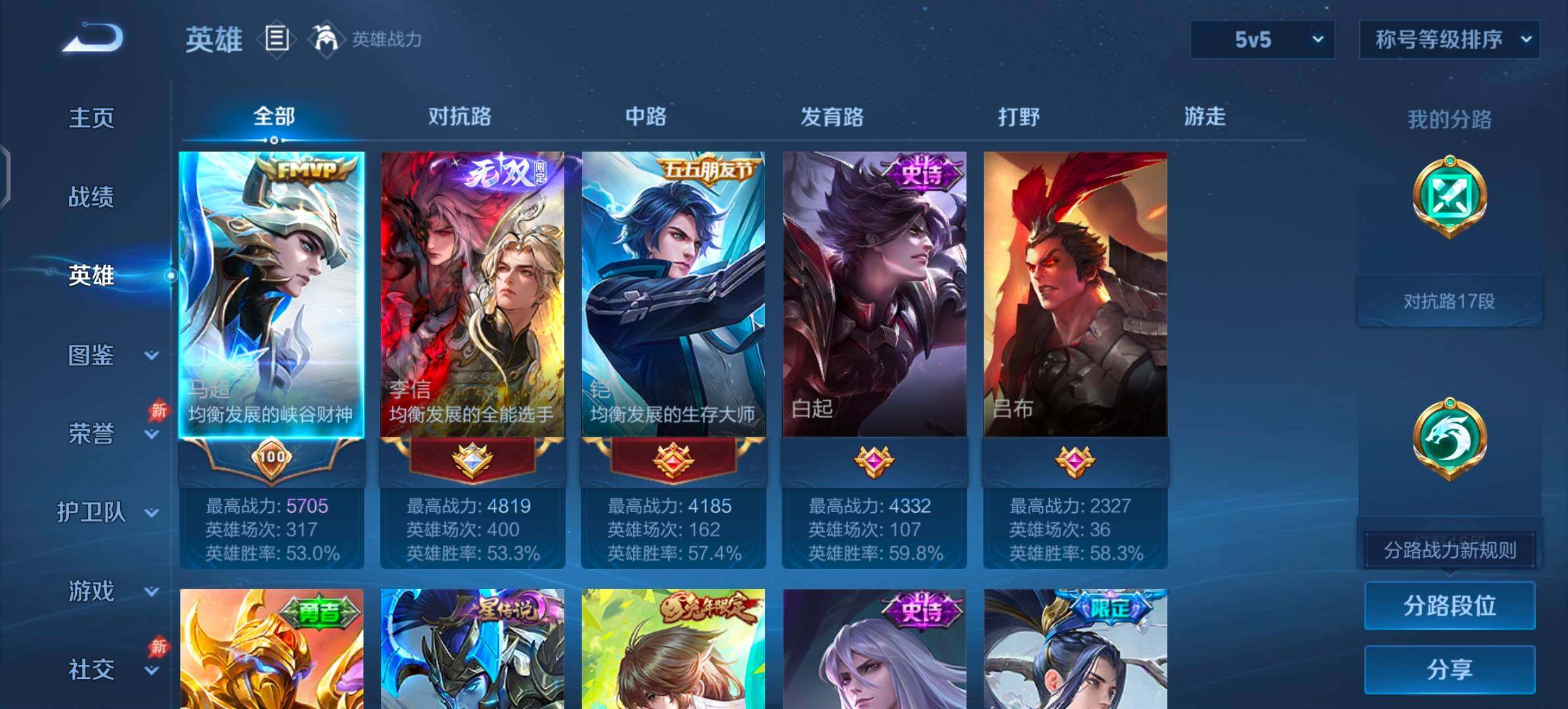 WZLX4317317王者荣耀账号详情图3