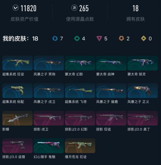 WWQEY433097无畏契约账号详情图3