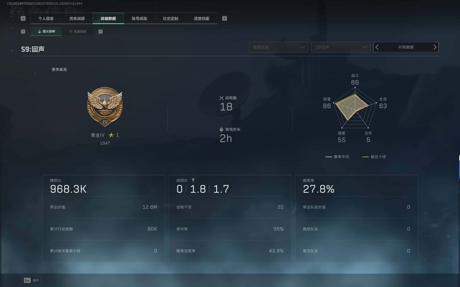 SJZEY4101725三角洲行动账号详情图5