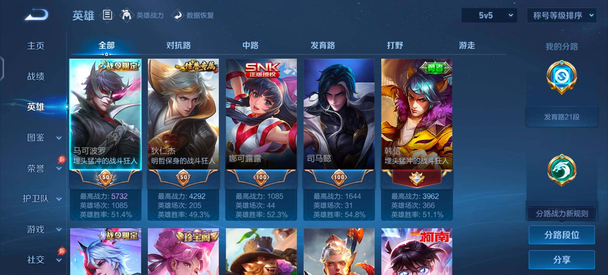 WZLX4319572王者荣耀账号详情图3