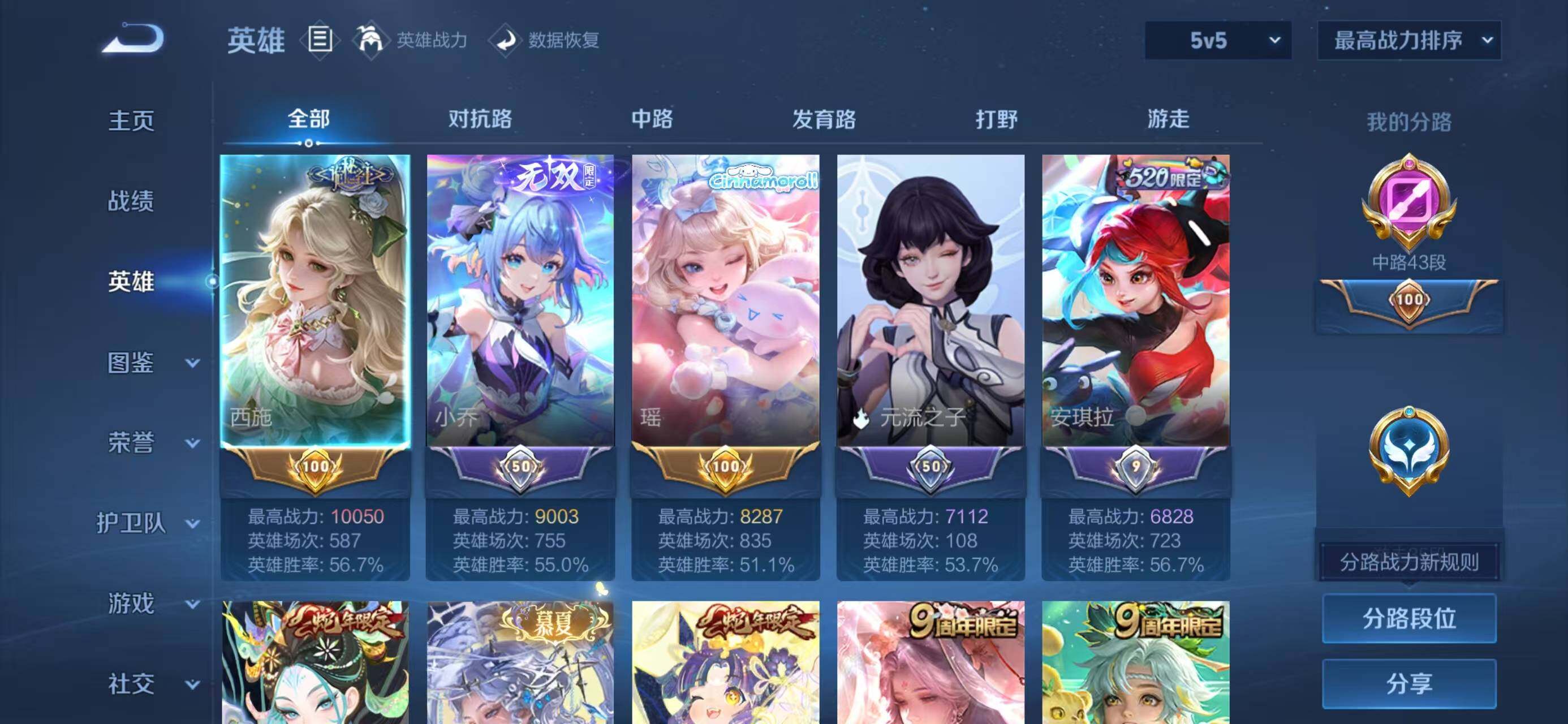 WZLX4318748王者荣耀账号详情图3