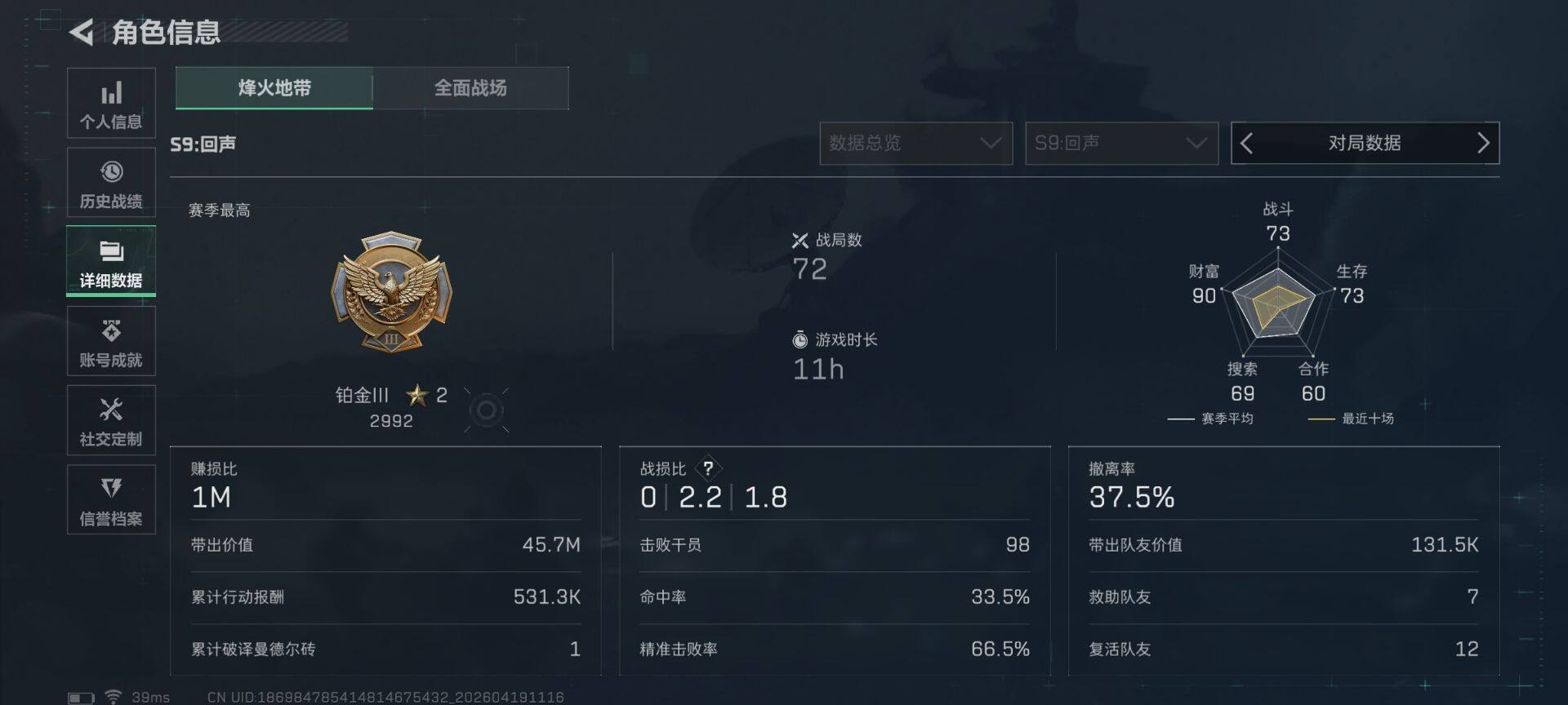 SJZEY4102029三角洲行动账号详情图33