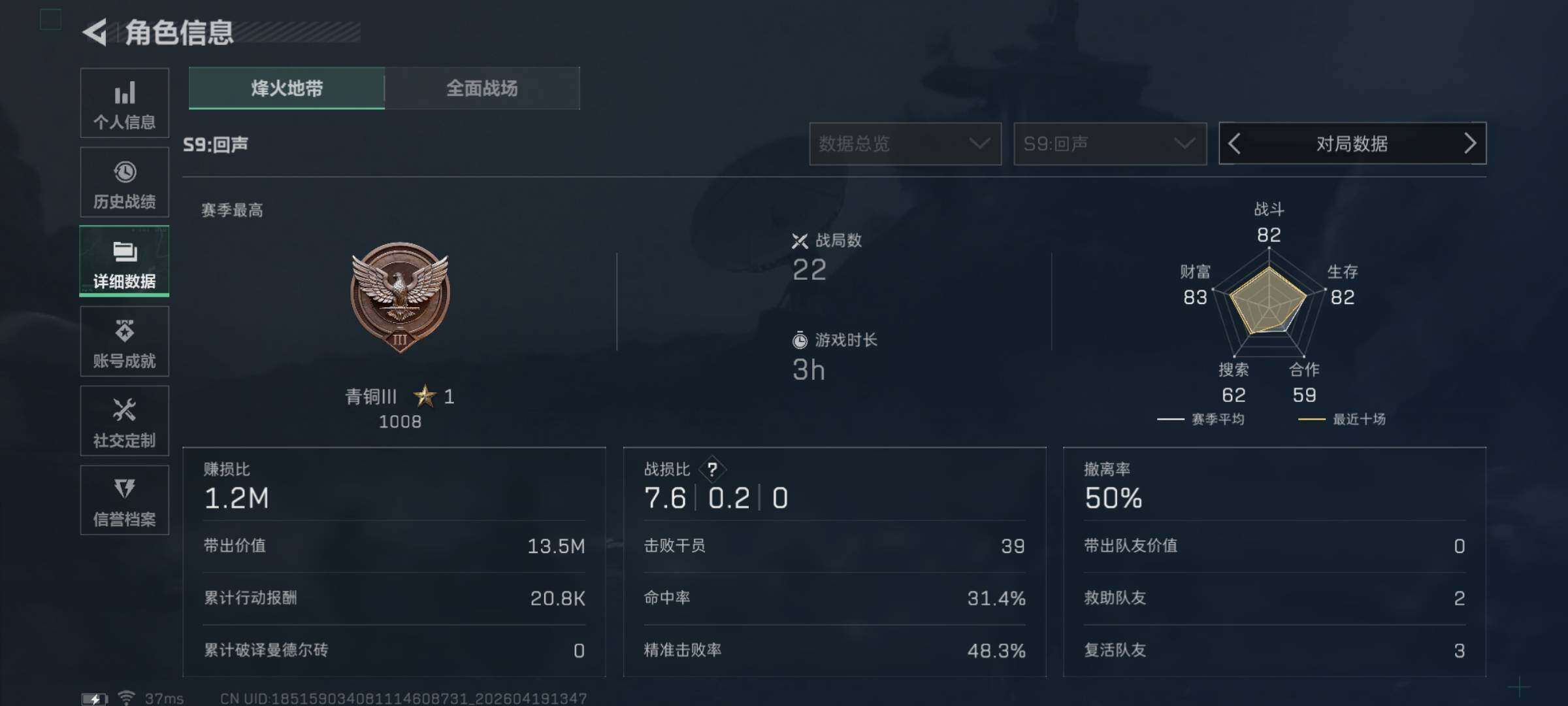 SJZEY4102223三角洲行动账号详情图4