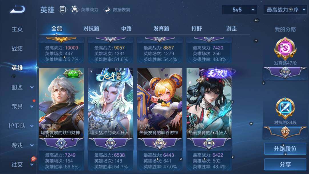 WZLX4319090王者荣耀账号详情图12