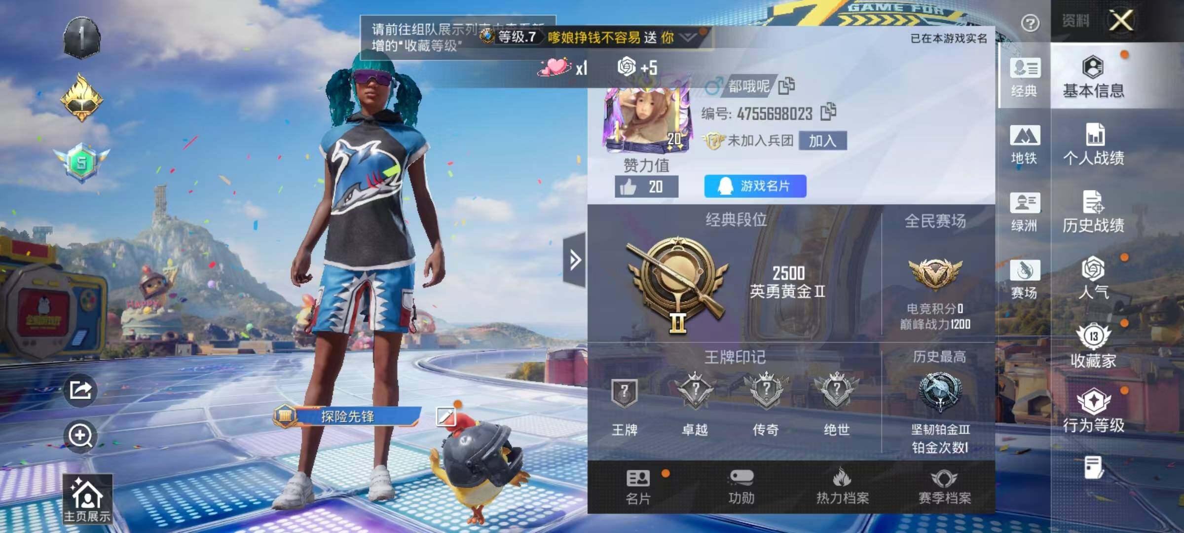 HPEY4182486和平精英账号详情图3