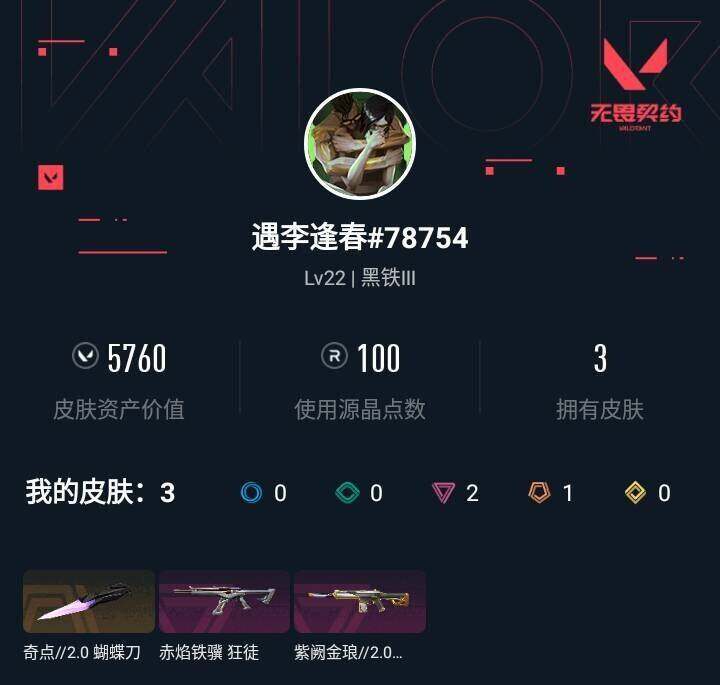 WWQEY433352无畏契约账号详情图3