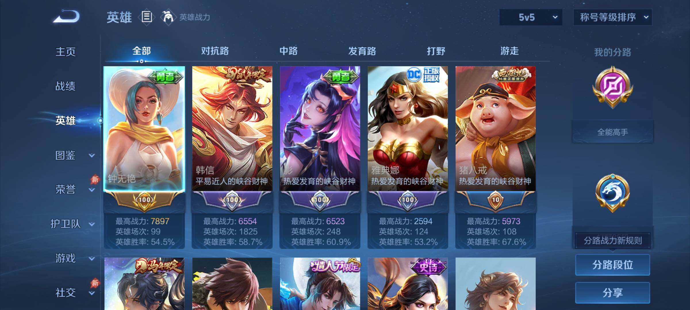 WZCMY4322163王者荣耀账号详情图3