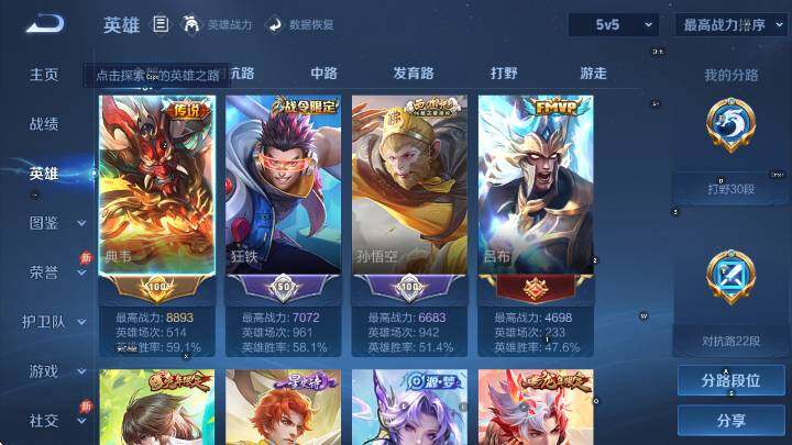 WZLX4319493王者荣耀账号详情图11