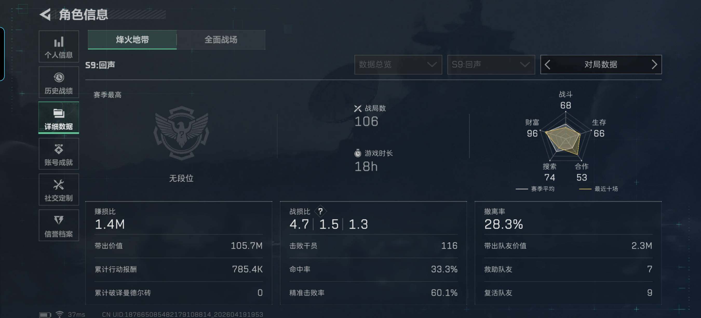 SJZEY4102347三角洲行动账号详情图4