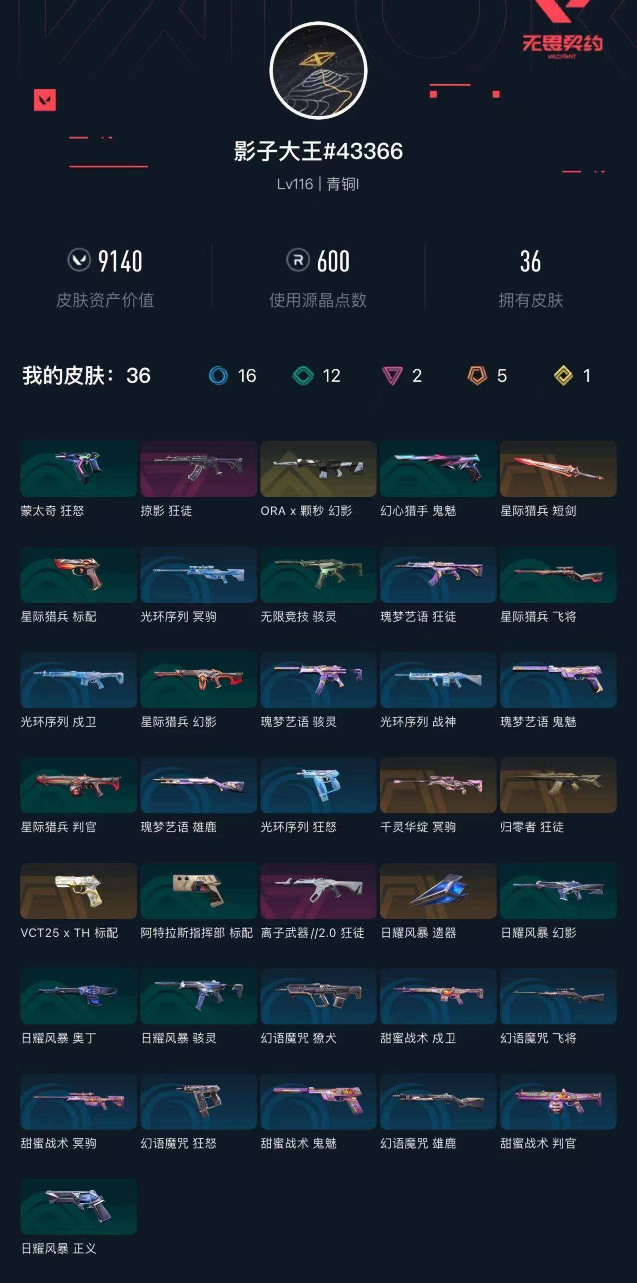 WWQXL433476无畏契约账号详情图3