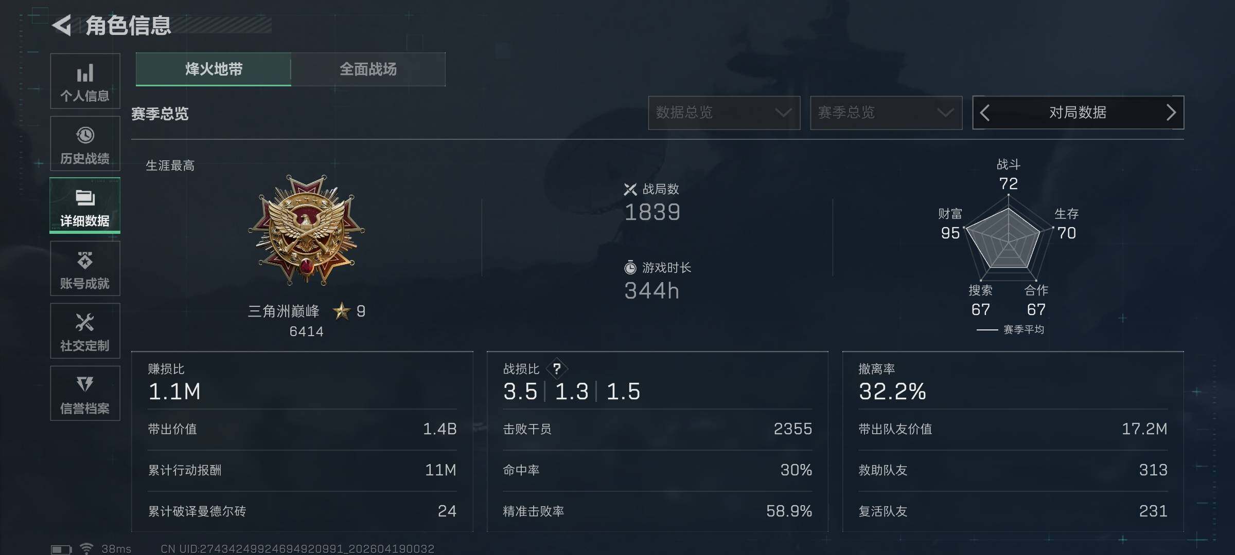 SJZEY4102427三角洲行动账号详情图5