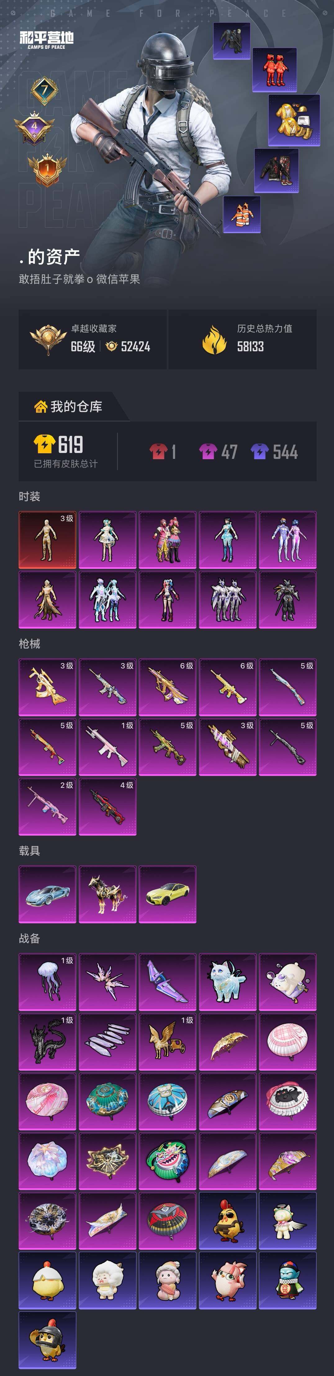 HPLX4183206和平精英账号详情图5