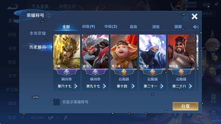 WZLX4322039王者荣耀账号详情图10