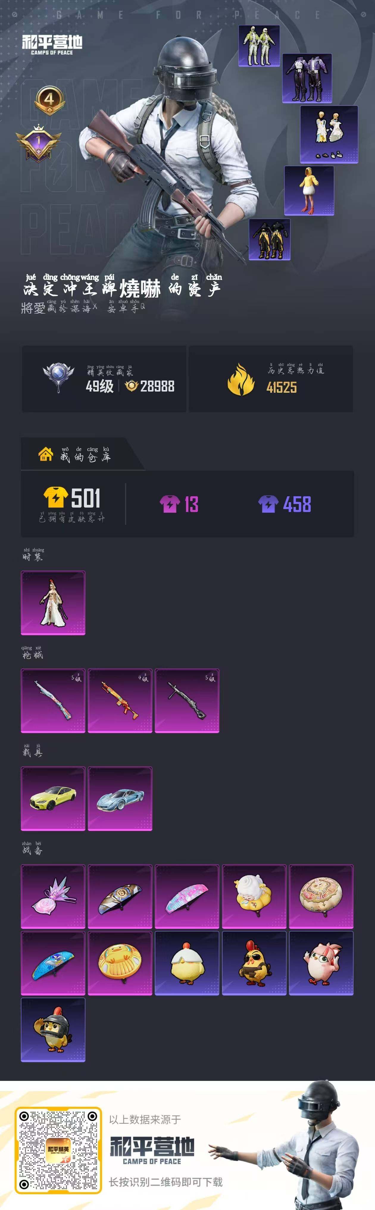 HPLX4193525和平精英账号详情图15