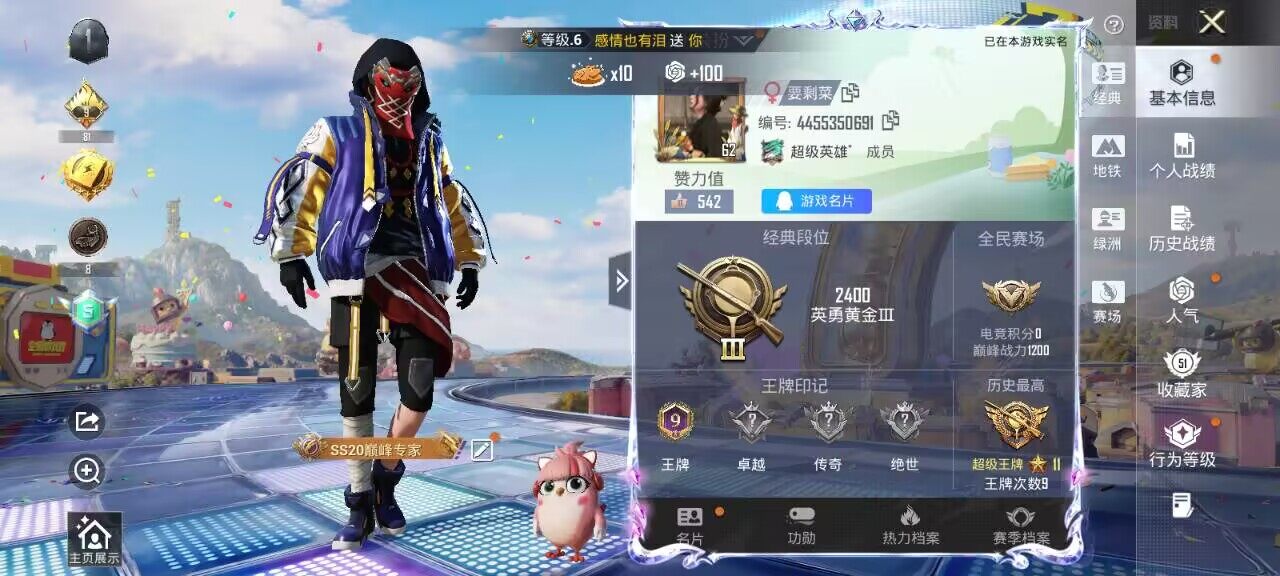 HPLX4194428和平精英账号详情图5