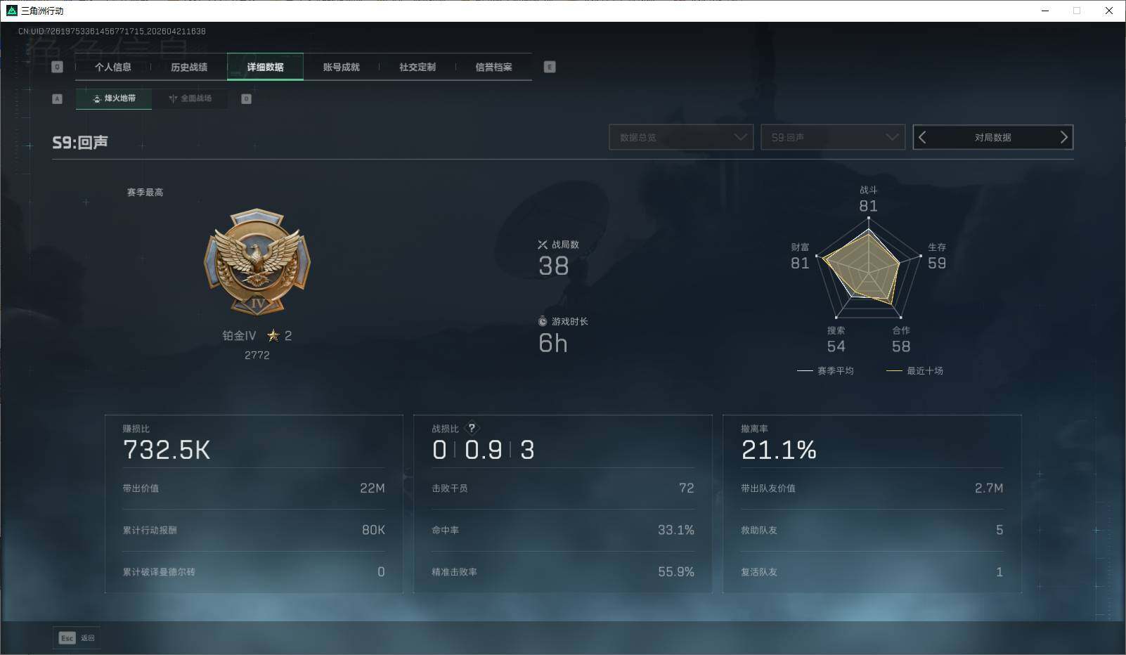 SJZEY4103238三角洲行动账号详情图7