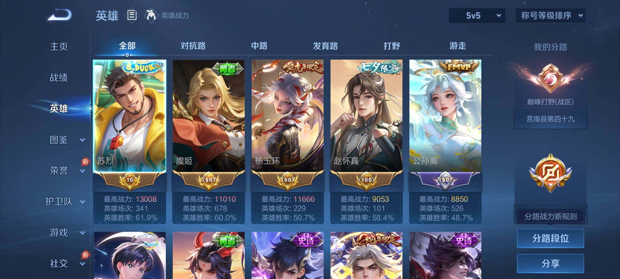 WZLX4330866王者荣耀账号详情图3