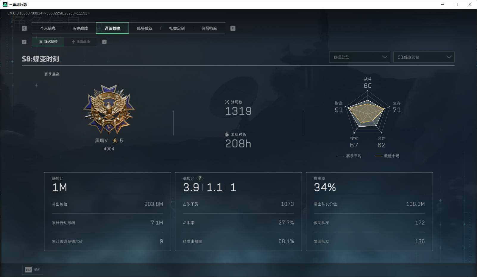 SJZQM4109714三角洲行动账号详情图12