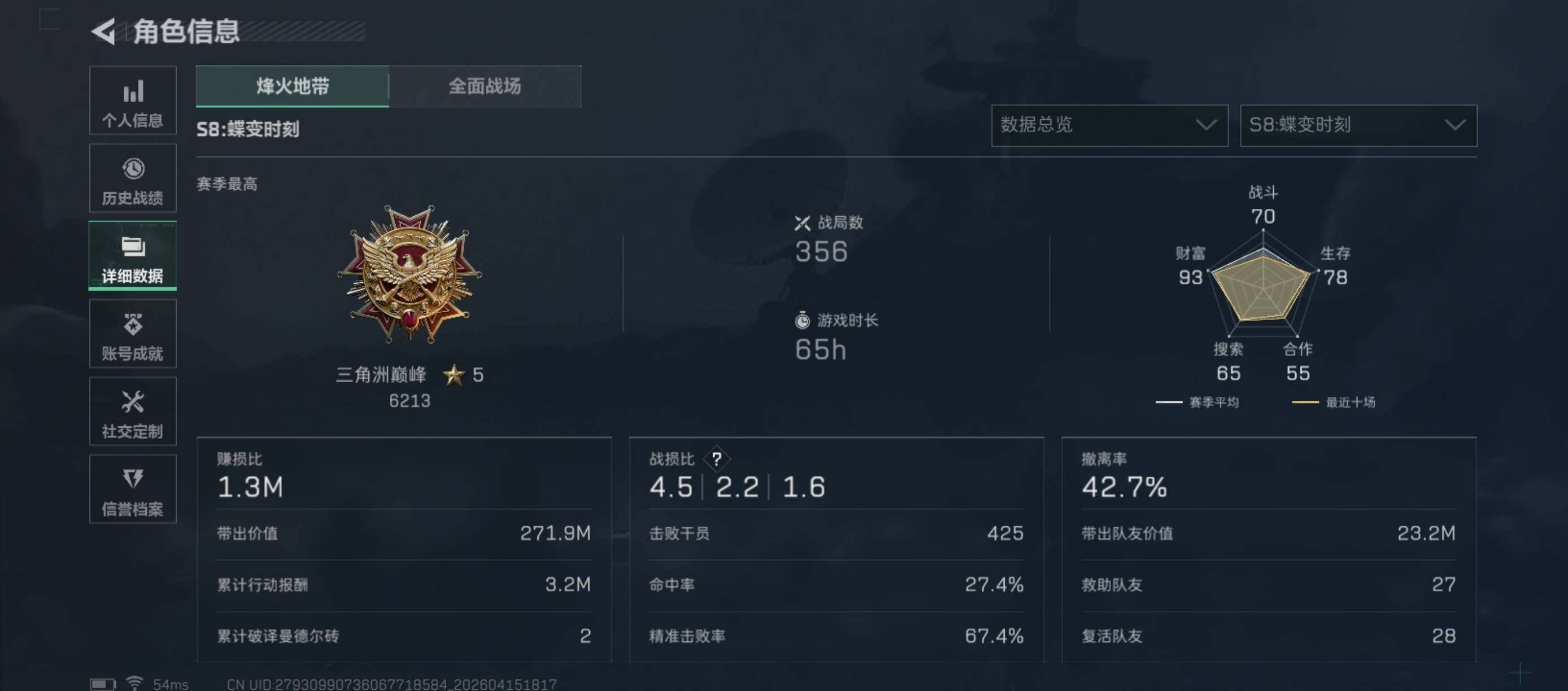 SJZQM4109885三角洲行动账号详情图12