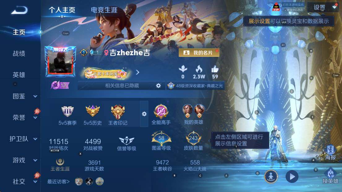 WZLX4327475王者荣耀账号详情图11
