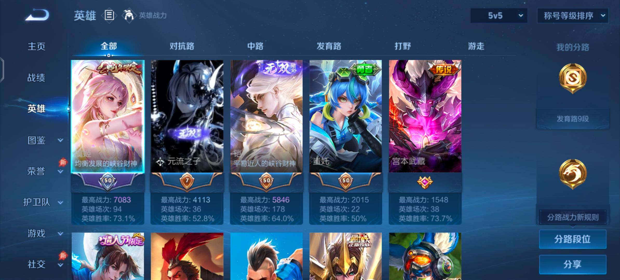 WZLX4335410王者荣耀账号详情图3